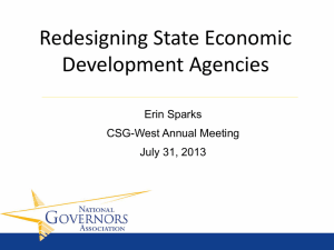 Redesigning State Economic Development Agencies