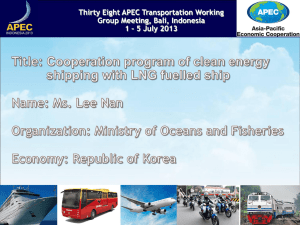 6-2 LNG fuelled ship - Asia-Pacific Economic Cooperation