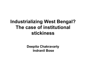 Industrializing West Bengal? - CUTS Centre for International Trade