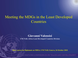 Meeting the MDGs in the Least Developed Countries