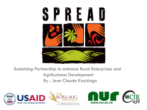 SPREAD Project Presentation