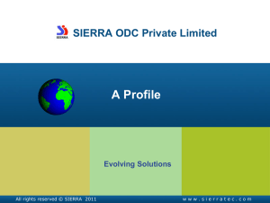 SIERRA - Presentation - SIERRA ODC Private Limited