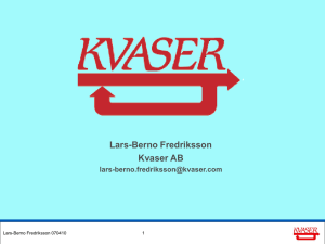 More about Kvaser AB - Westpac Technology Limited