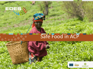 Safe Food in ACP - The International Cocoa Organization
