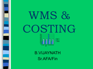 wms & costing - C-TARA