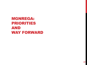 MGNREGA: Priorities and way forward