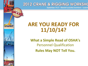 Are You Ready for 11/10/14? - Specialized Carriers & Rigging