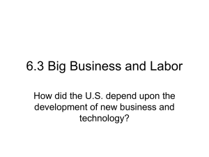 6.3 Big Business and Labor