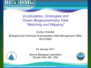 Vocabularies, Ontologies and - BCO-DMO