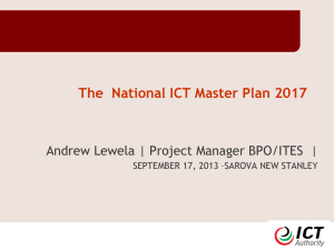 Overview of the National ICT Policy