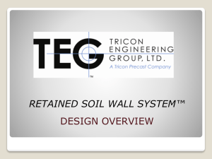 tricon retained soil wall system - TEG Civil Structural Engineering