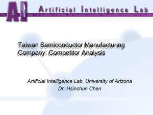 Taiwan Semiconductor Manufacturing Company: Competitor Analysis