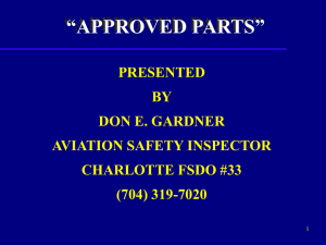 APPROVED PARTS