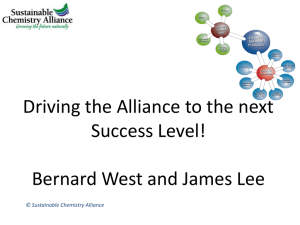 Bernard West  - Sustainable Chemistry Alliance