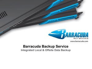 Barracuda Backup Introduction - up