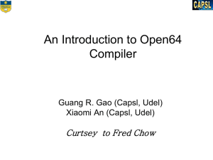 Open64-Intro