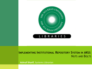 The Aga Khan University LIBRARIES