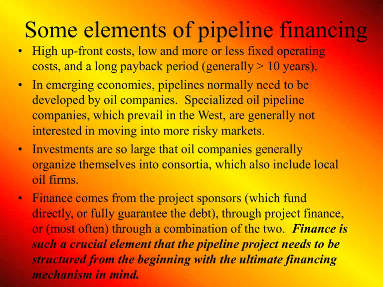 btc pipeline financing
