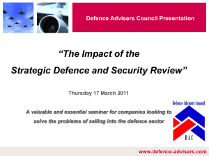 FAC Presentation - Defence Advisers Council