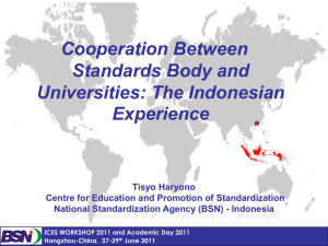 Standards Education in Indonesia