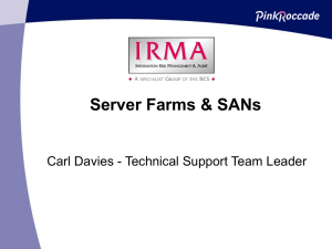 Server Farms & SANs