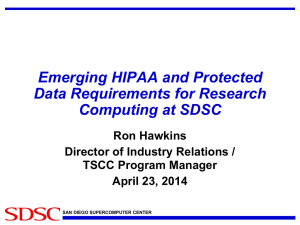 Emerging HIPAA and Protected Data Requirements for Research