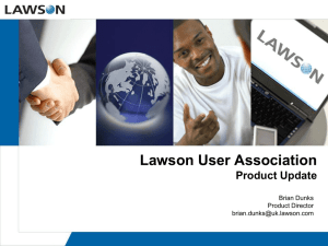 View the Presentation - Lawson User Association