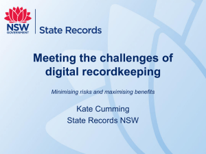 Meeting the challenges of digital recordkeeping