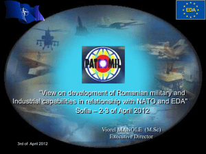 View on development of Romanian military and Industrial