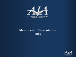 our presentation - Aerospace Industries Association