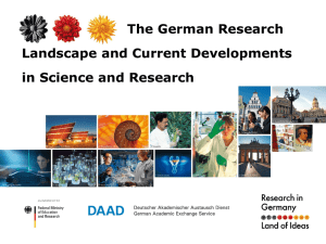 The German Research Landscape and Current
