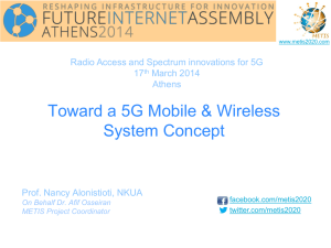 Toward a 5G Mobile & Wireless System Concept