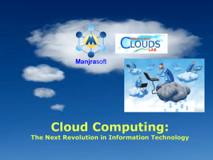 Energy Efficient / Green Cloud Computing