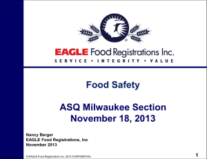 to presentation - ASQ Milwaukee Section 1202