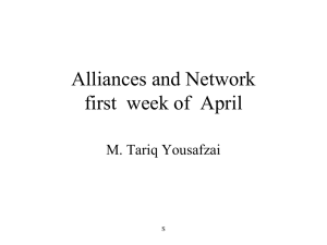 Alliances and Network - Institute of Management Studies