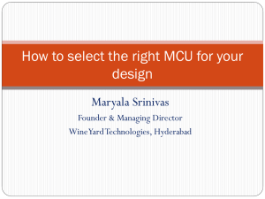 How to select the right MCU for your design