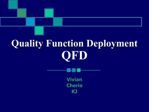 What is QFD?