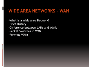 WIDE AREA NETWORKS