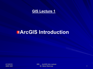 ArcGIS Lecture