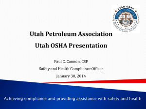 High Hazard Industries - Utah Petroleum Association