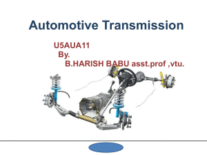 Automative Transmission Engineering