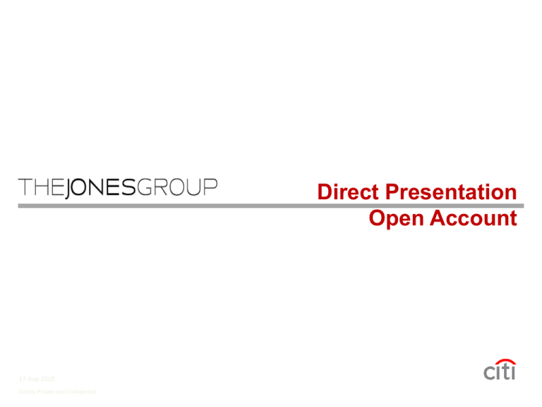 what is the direct presentation