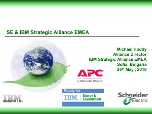 SE & IBM Strategic Alliance EMEA