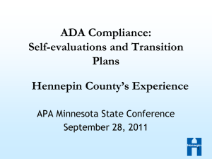 ADA Transition Plan Hennepin County