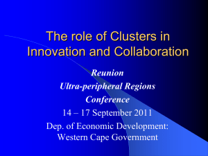 Local Clusters: The most Effective Tool for Regional Government to