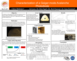 Geiger-mode APD poster - Rochester Institute of Technology
