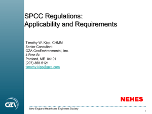 SPCC Regulations: Applicability and Requirements