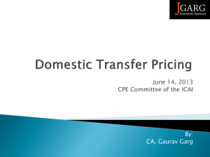 Specified Domestic Transactions