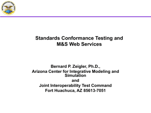 Standards Conformance Testing as M&S Web Service
