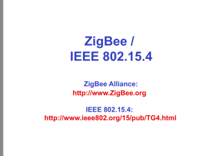 ZigBee Alliance Presenation